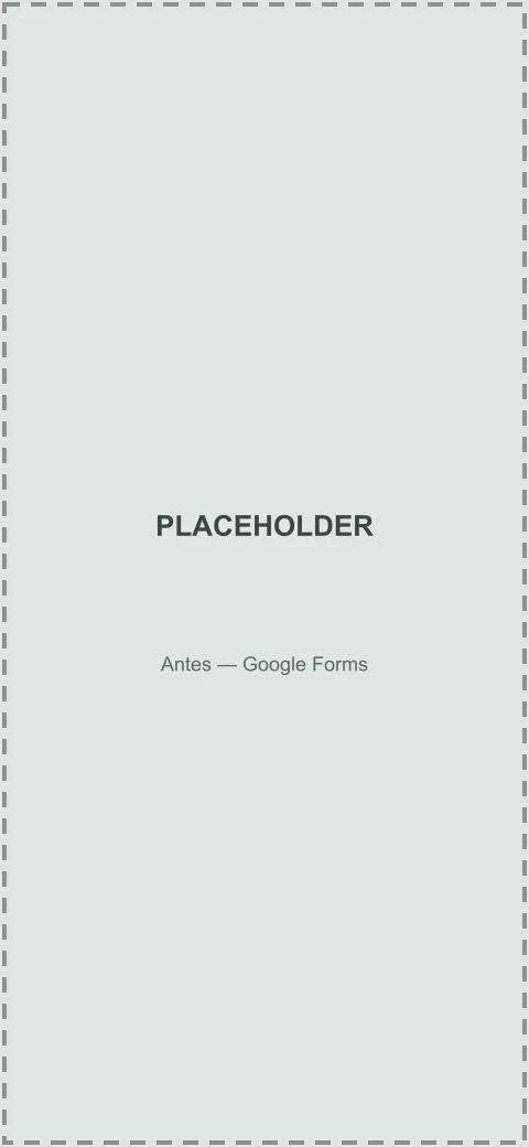 Formulário fictício no Google Forms
